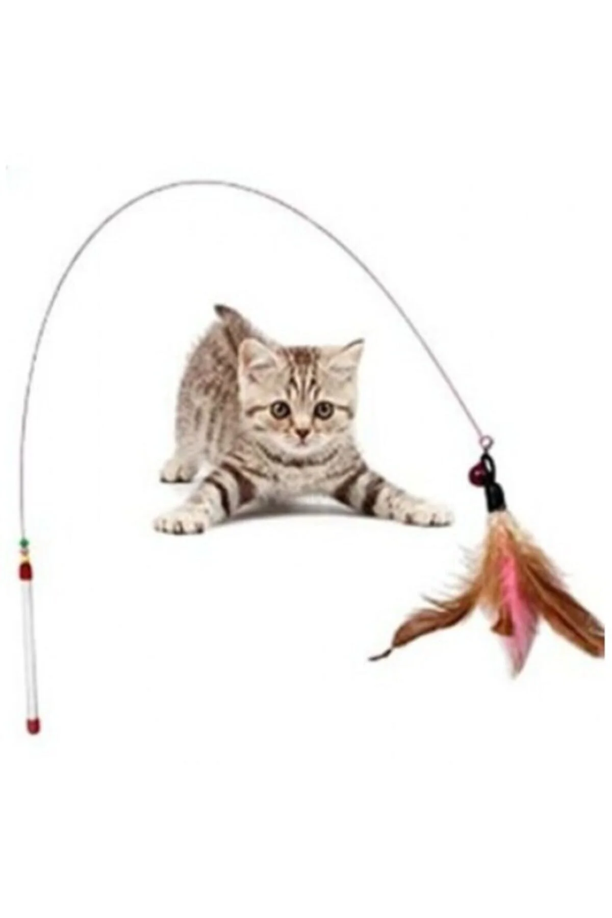 Peluş Fareli Kedi Oltası